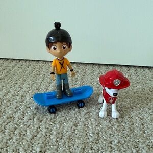 Paw Patrol Daring Danny X with Skateboard & Marshall
